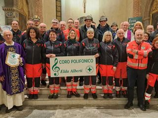 Saluzzo, consegna della donazione alla Croce Verde da parte degli Alpini Ana Monviso -Foto Paola Ravazzi