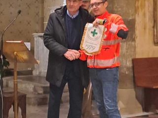 Saluzzo, consegna della donazione alla Croce Verde da parte degli Alpini Ana Monviso - Foto Paola Ravazzi