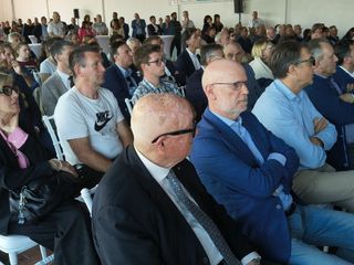 Nelle immagini alcuni momenti della festa tenuta presso la sede aziendale di Marene