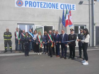 Saluzzo, inaugurazione della nuova sede della Protezione civile nelal ex Caserma Filippi