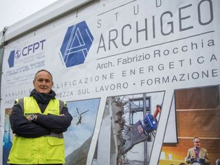 L'architetto Fabrizio Rocchia, fondatore dello STUDIO ARCHIGEO di via Massimo D'Azeglio 22 a Cuneo