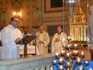 SAluzzo, celebrazione al Santuario delal Consolata, dove è giunto il reliquario con le reliquie di Santa Bernardette - foto tratta dal sito della Diocesi SAluzzo, celebrazione al Santuario delal Consolata, dove è giunto il reliquario con le reliquie di Santa Bernardette - foto tratta dal sito della Diocesi