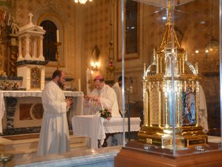 SAluzzo, celebrazione al Santuario delal Consolata, dove è giunto il reliquario con le reliquie di Santa Bernardette - foto tratta dal sito della Diocesi SAluzzo, celebrazione al Santuario delal Consolata, dove è giunto il reliquario con le reliquie di Santa Bernardette - foto tratta dal sito della Diocesi