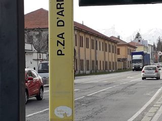 Mezzi pesanti in corso Francia