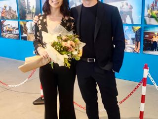 Sabrina Bertone e il neo presidente Edoardo Tomatis.