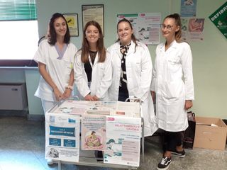 Il baby pit stop realizzato in ospedale