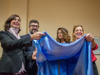 Maria Grazia Colombari e Laura Boldrini al cinema Italia