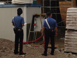 Carabinieri nei cantieri