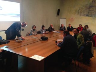 Un momento dell'incontro di ieri