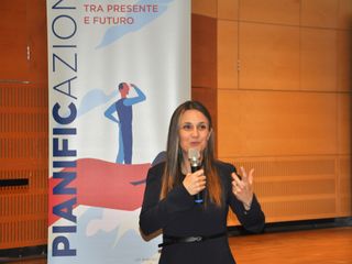 Da sinistra Davide Berveglieri, amministratore delegato Lombarda Vita; Pier Giorgio Castellino, direttore territoriale Alba UBI Banca; Marco Franco Nava, responsabile Nord Ovest UBI Banca; Stefano Torelli, responsabile Coordinamento Commerciale Nord Ovest UBI Banca