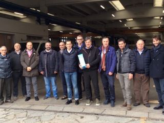 La presentazione del progetto, presenti gli imprenditori coinvolti e i sindaci dell'area
