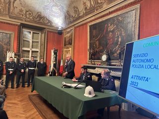 Alcuni momenti della cerimonia in Sala Consiglio