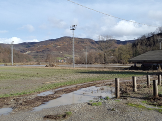 La zona degli impianti sportivi