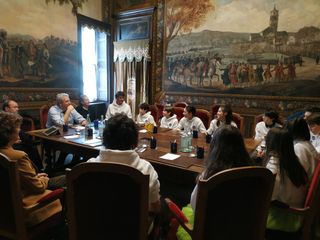L'incontro tra il team e la Giunta L'incontro tra il team e la Giunta