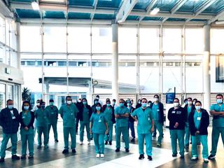 La delegazione di sanitari