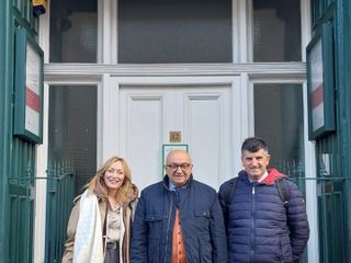 Il vicesindaco Emanuela Bussi, il sindaco Gianni Gatti e l'assessore Giuseppe Serafino