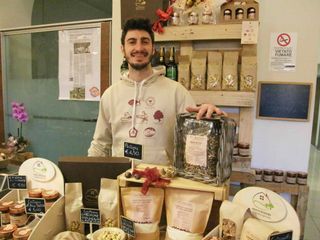 Marco Bozzolo dell'azienda agricola di castanicoltura