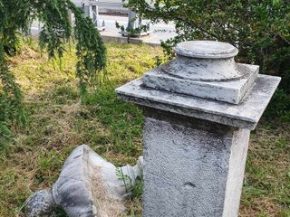 Il busto nella mattinata di ieri, giovedì 27 maggio