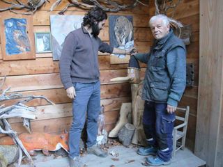 Alcune sculture in legno di Luigi