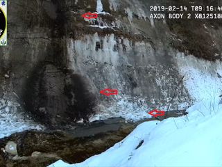 Lo scarico dei liquami nel vicino rio Gamba