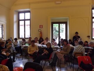 Le ricamatrici de "I Pasatempi di Griselda alla Casa delle Associazioni