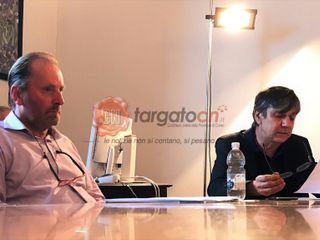 La conferenza stampa di Forza Italia: da sinistra Miretti e Bachiorrini