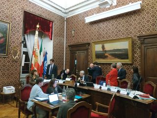 L'abbraccio tra Pittari e Spedale L'abbraccio tra Pittari e Spedale