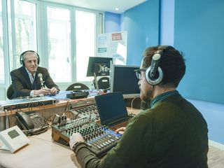 Lo studio di registrazione radio di Casa ugi