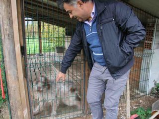 Franco con il cane Diana