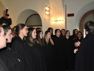 L'esibizione tenuta dal coro dell'università