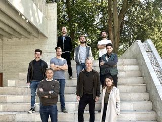 Alberto Lessan con il team di Balance Architettura