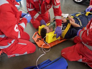 Verzuolo: centro Afp, maxi esercitazione antincendio Verzuolo: centro Afp, maxi esercitazione antincendio