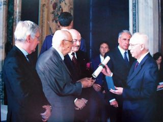 Aldo Balocco cavaliere del Lavoro: la consegna dell'onorificenza dalle mani del presidente Napoiltano