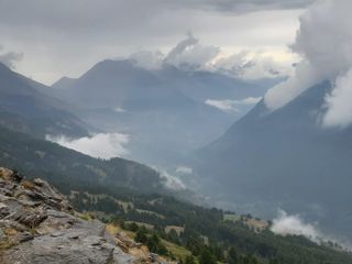 La zona del tragico incidente, in territorio di Pragelato