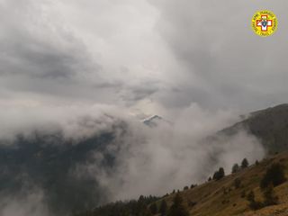 La zona dove è accaduto l'incidente lungo la strada dell'Assietta