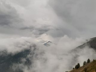 La zona dove è accaduto l'incidente lungo la strada dell'Assietta