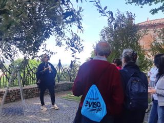 Saluzzo, presentazione del Bene in una tappa di Eviso go in piazza Castello