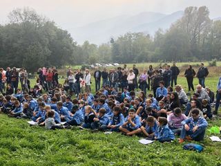 Il gruppo Agesci «Saluzzo 1» nell'evento a Sanfront