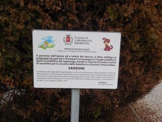 Il cartello come era tempo fa