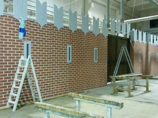 La scenografia realizzata a Piasco