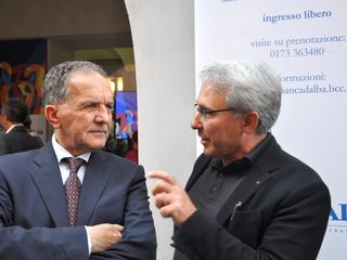 Il senatore Marco Perosino con l'ex assessore albese Alessandro Pelisseri