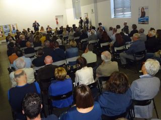 Il pubblico intervento all'incontro braidese di Fratelli d'Italia