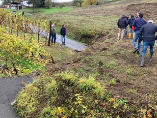 Frana a Vesime, dalla visita di ieri del vicepresidente regionale Carosso Frana a Vesime, dalla visita di ieri del vicepresidente regionale Carosso