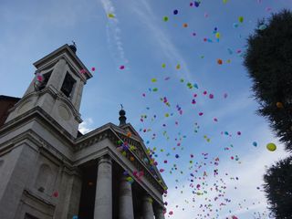I volontari dell'associzione Granello d Senape