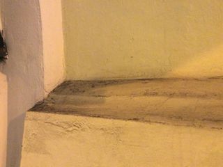 Polvere nera depositata