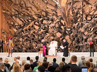 Un momento dell'udienza Un momento dell'udienza