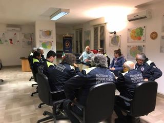 La partenza della Colonna mobile