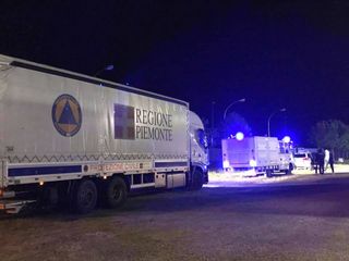 La partenza della Colonna mobile