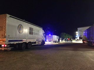 La partenza della Colonna mobile