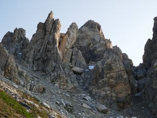 Becco Grande, cima est, dopo la frana